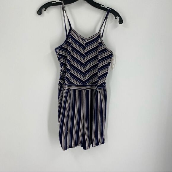 Puff Girl New York Juniors’ Striped Sleeveless Romper size XL - Picture 1 of 4